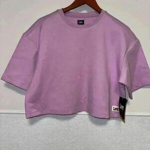 NWT! Lee Purple Crop Top T-Shirt Size XS